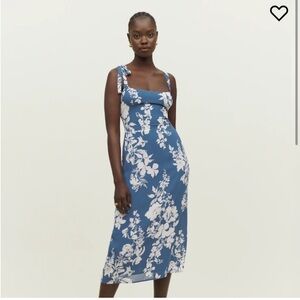 Reformation Bessie Dress Cyanotype size 2